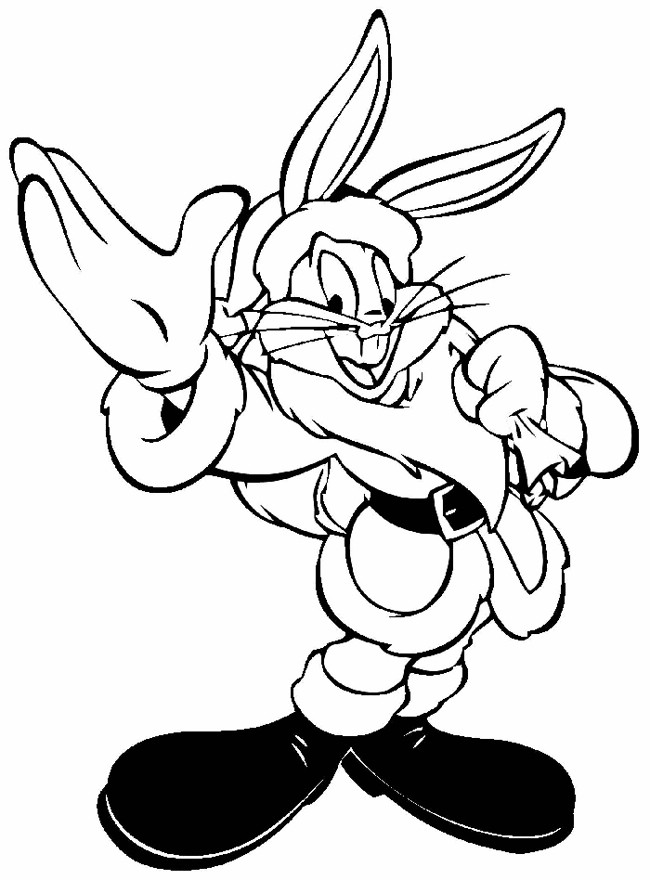 Dessin à colorier: Bugs Bunny (Personnages de dessins animés) #26421 - Coloriages à Imprimer Gratuits