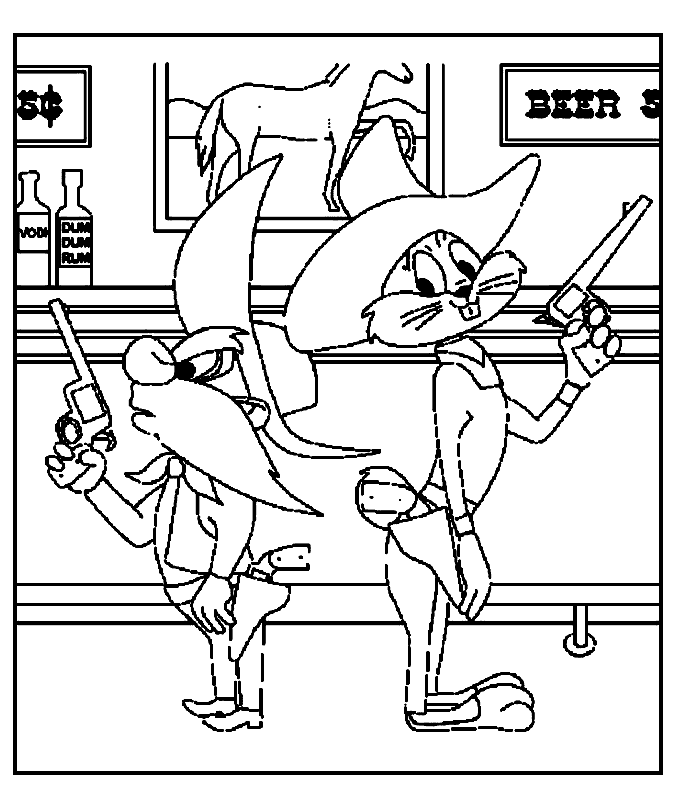 Coloriage gratuit Bugs Bunny #26478 de la collection Personnages de dessins animés à imprimer