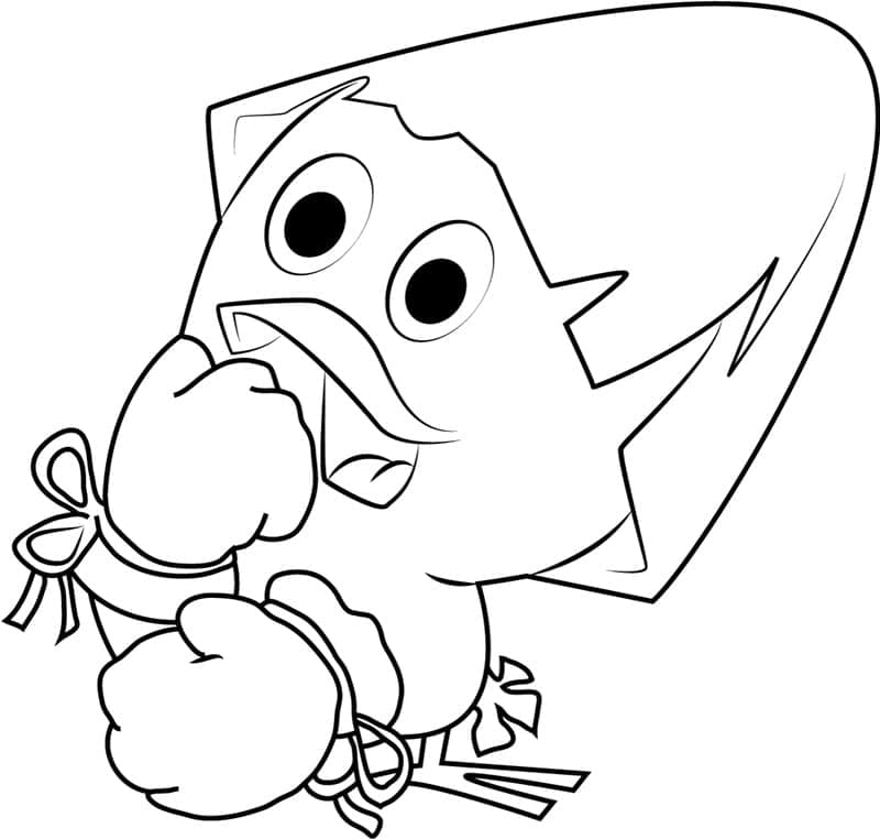Illustration au trait Calimero #202666 de la collection Personnages de dessins animés à colorier gratuitement