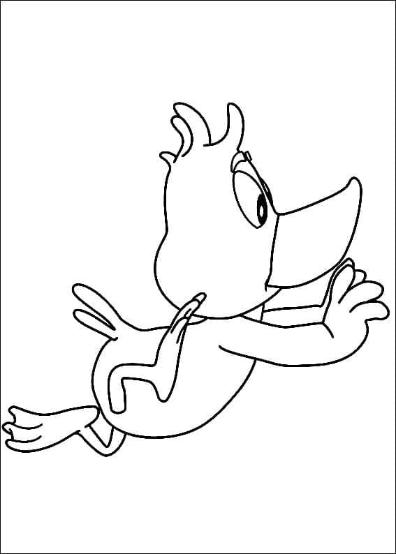 Dessin à colorier Calimero #202692 issu de la collection Personnages de dessins animés, prêt à imprimer