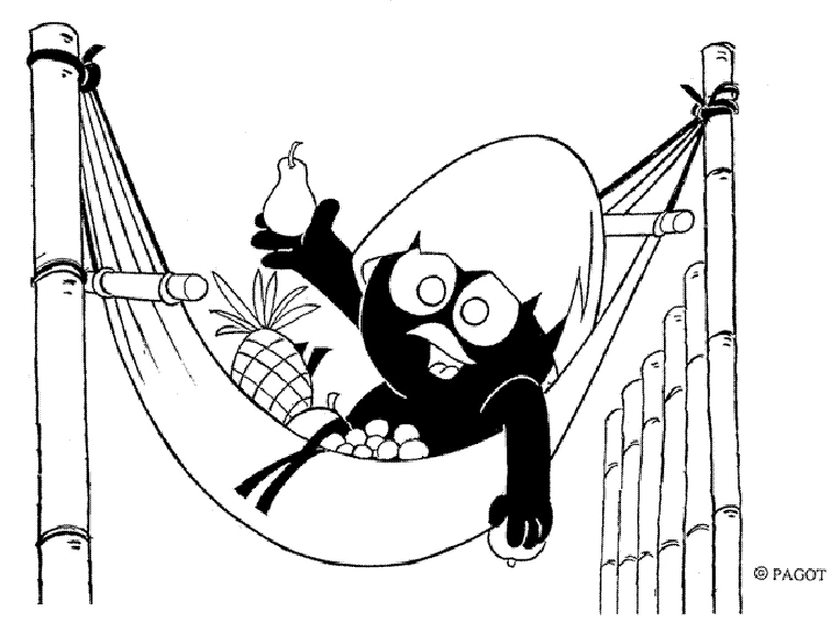 Page de coloriage Calimero #35769, collection Personnages de dessins animés, à imprimer et colorier