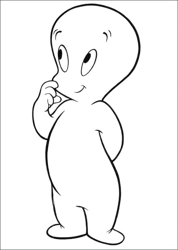 Coloriage gratuit Casper #203166 de la collection Personnages de dessins animés à imprimer
