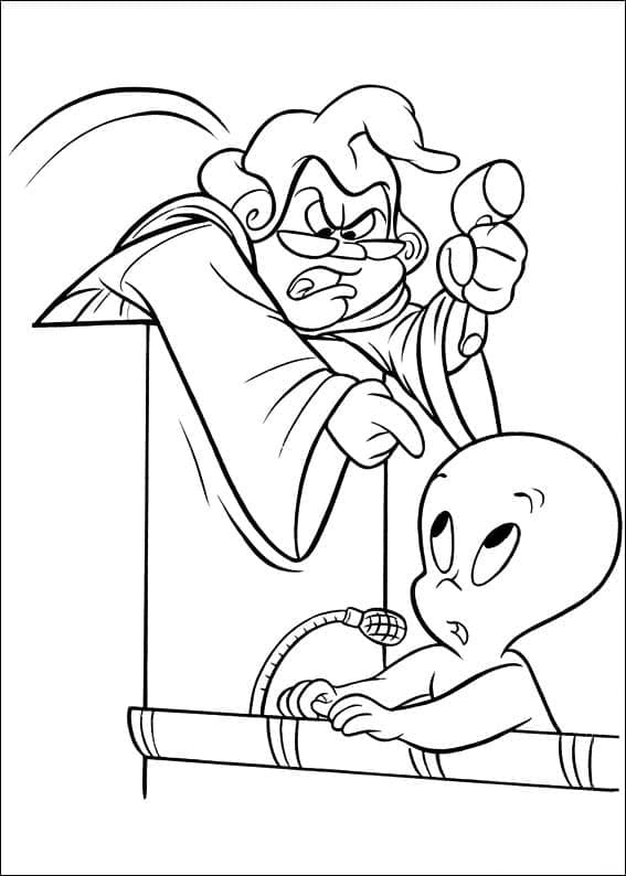 Coloriage gratuit Casper #203179 de la collection Personnages de dessins animés à imprimer