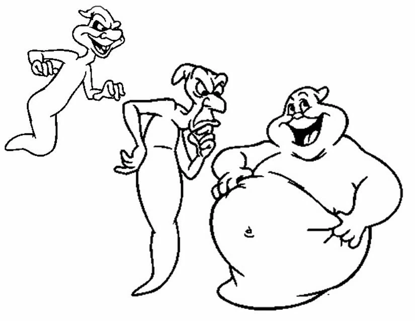 Coloriage gratuit Casper #36252 de la collection Personnages de dessins animés à imprimer