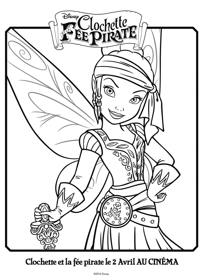 Coloriage Clochette #170547 à imprimer gratuitement, extrait de la collection Personnages de dessins animés