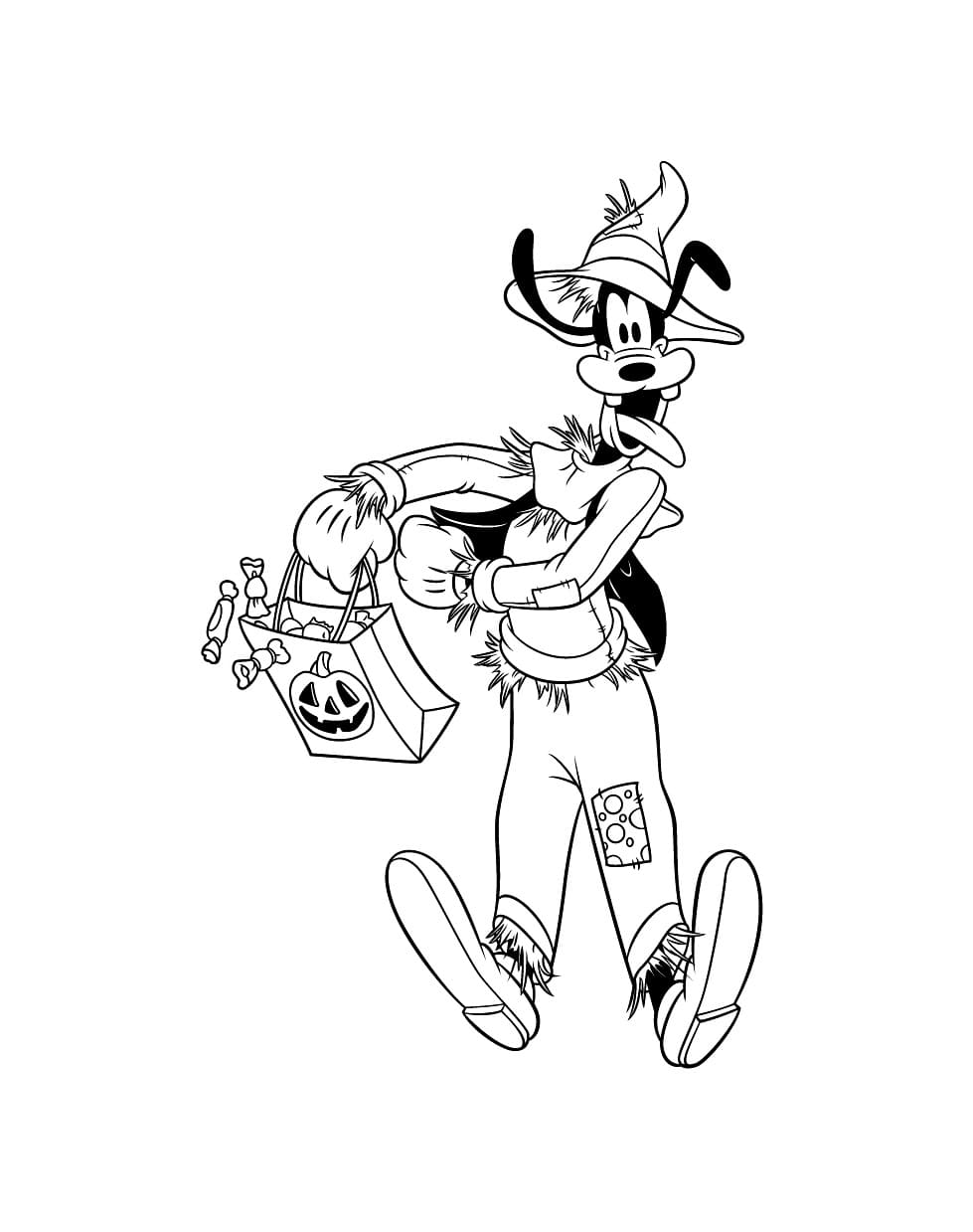 Coloriage gratuit Dingo #196252 de la collection Personnages de dessins animés à imprimer