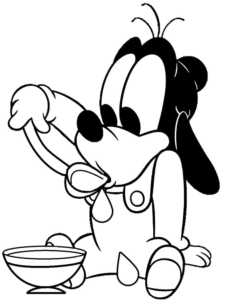 Coloriage gratuit Dingo #196258 de la collection Personnages de dessins animés à imprimer