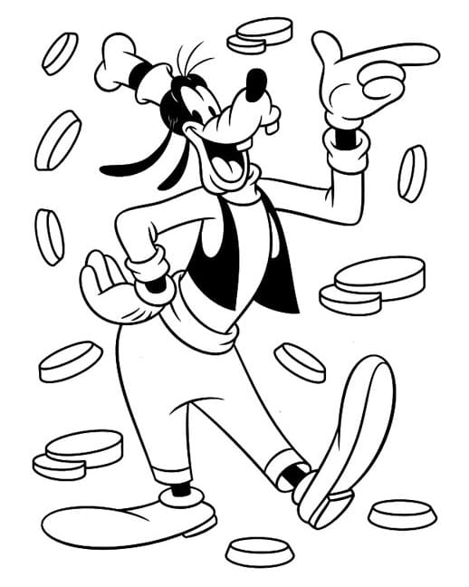 Coloriage gratuit Dingo #196264 de la collection Personnages de dessins animés à imprimer