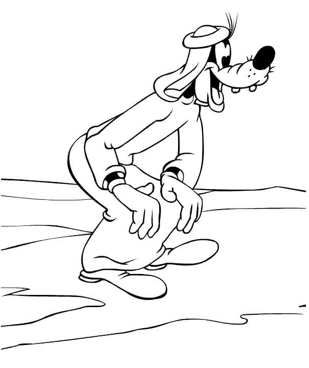 Coloriage gratuit Dingo #196271 de la collection Personnages de dessins animés à imprimer