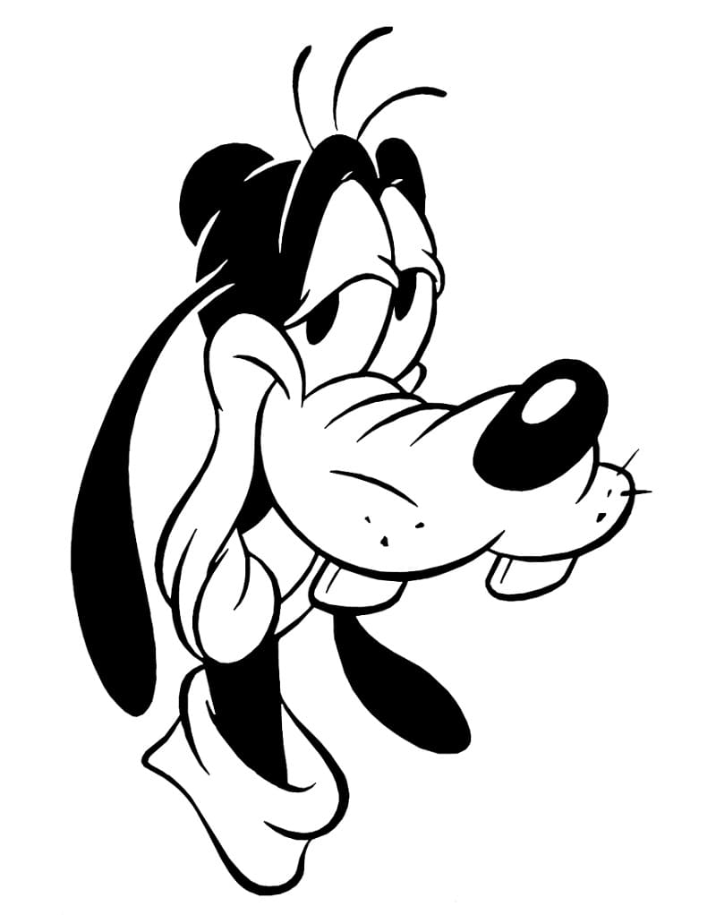 Coloriage gratuit Dingo #196278 de la collection Personnages de dessins animés à imprimer