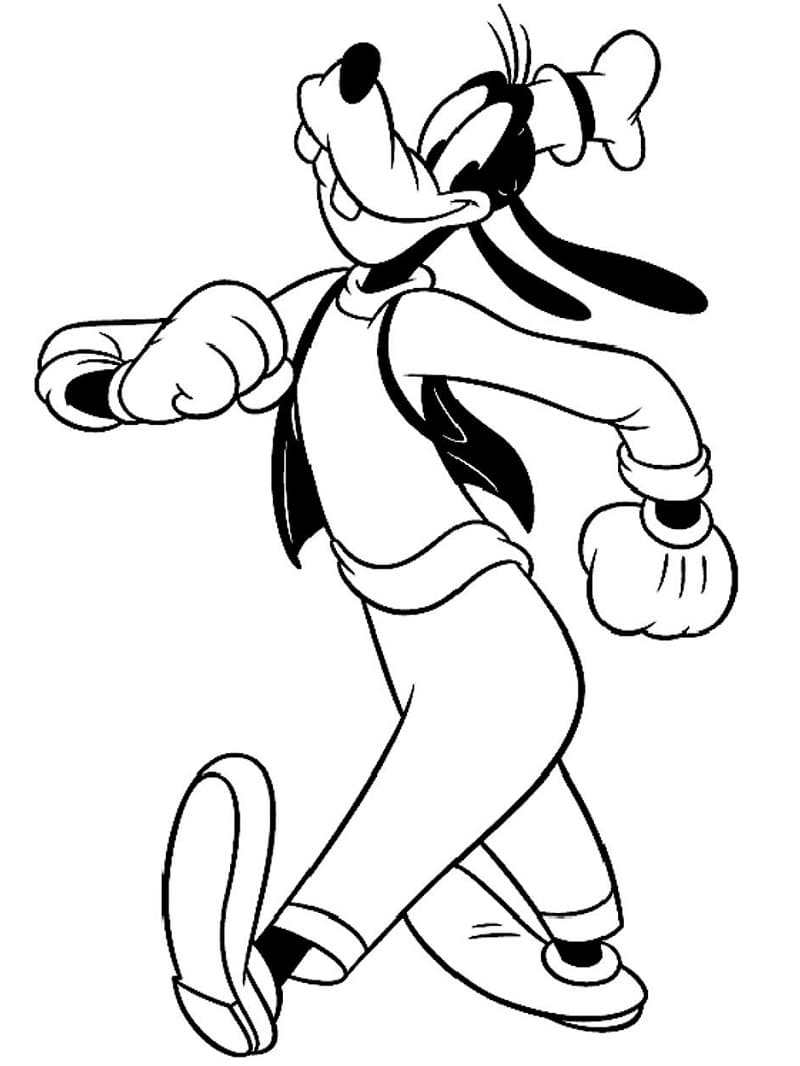 Dessin à colorier: Dingo (Personnages de dessins animés) #196280 - Coloriages à Imprimer Gratuits