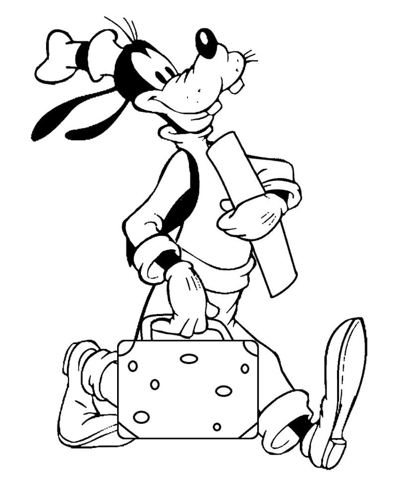 Coloriage gratuit Dingo #196282 de la collection Personnages de dessins animés à imprimer