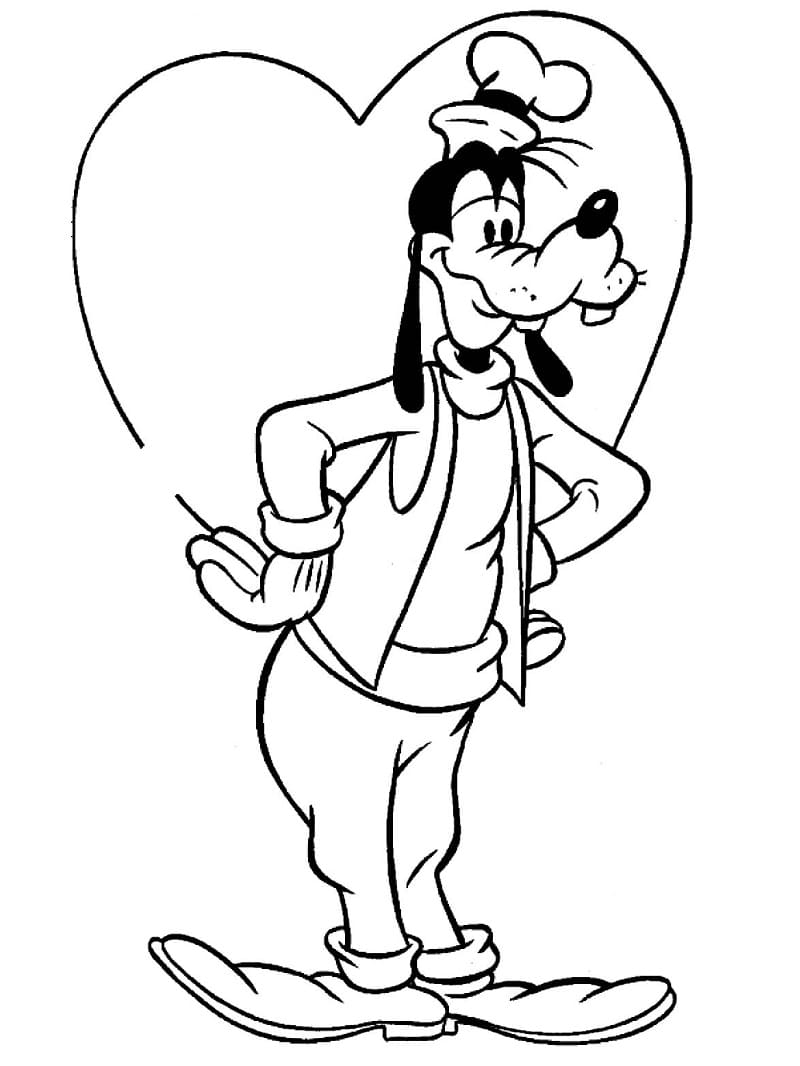 Coloriage à imprimer Dingo #196283 de la série Personnages de dessins animés, gratuit pour enfants et adultes