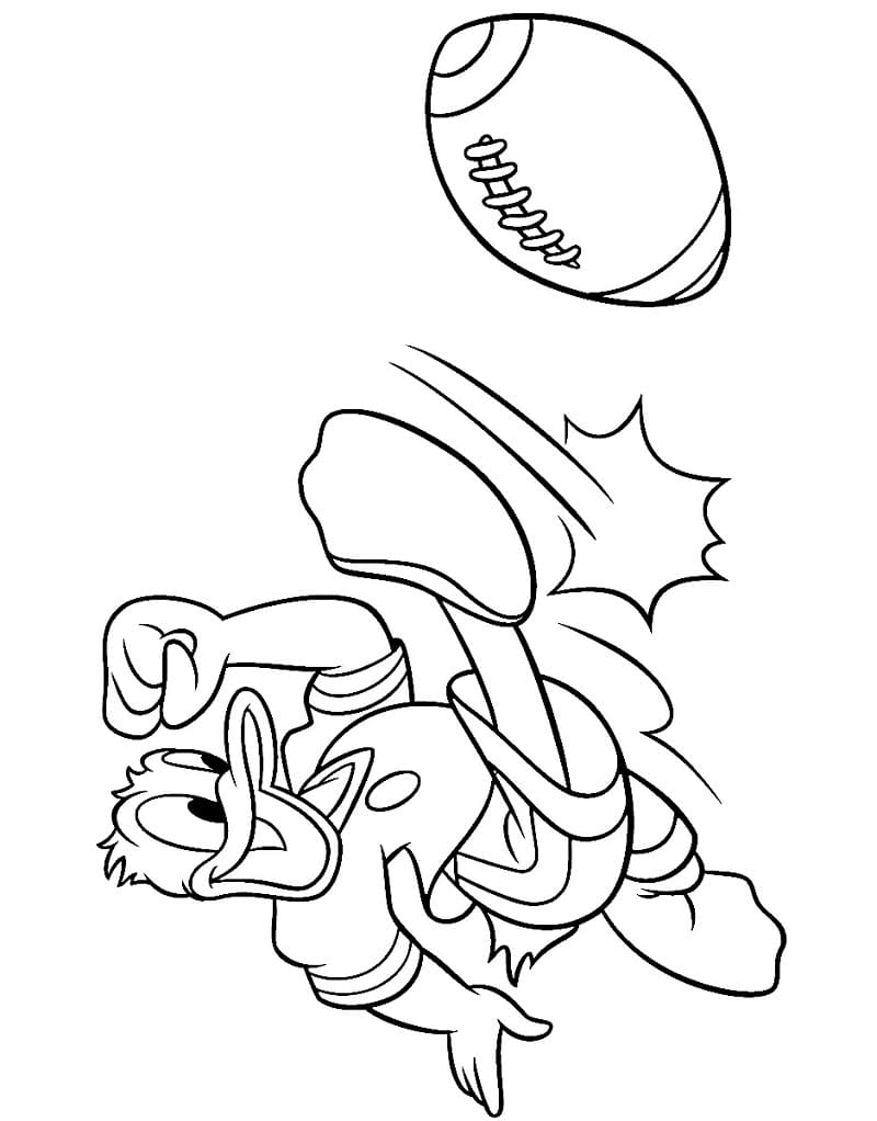 Joli coloriage Donald Duck #186305 de la collection Personnages de dessins animés, prêt à imprimer pour petits et grands