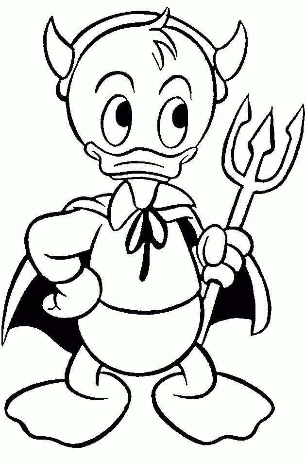 Coloriage gratuit Donald Duck #30197 de la collection Personnages de dessins animés à imprimer