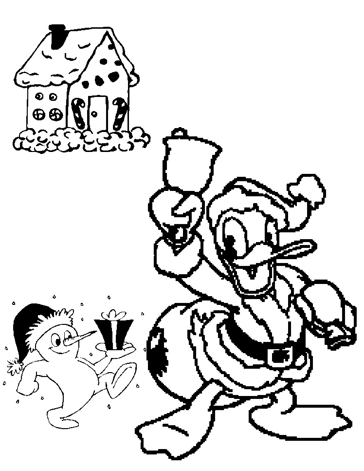 Coloriage à imprimer Donald Duck #30224 de la série Personnages de dessins animés, gratuit pour enfants et adultes