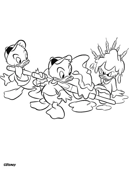 Coloriage à imprimer Donald Duck #30239 de la série Personnages de dessins animés, gratuit pour enfants et adultes