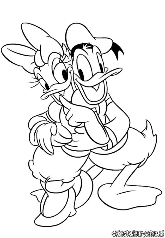 Coloriage gratuit Donald Duck #30259 de la collection Personnages de dessins animés à imprimer