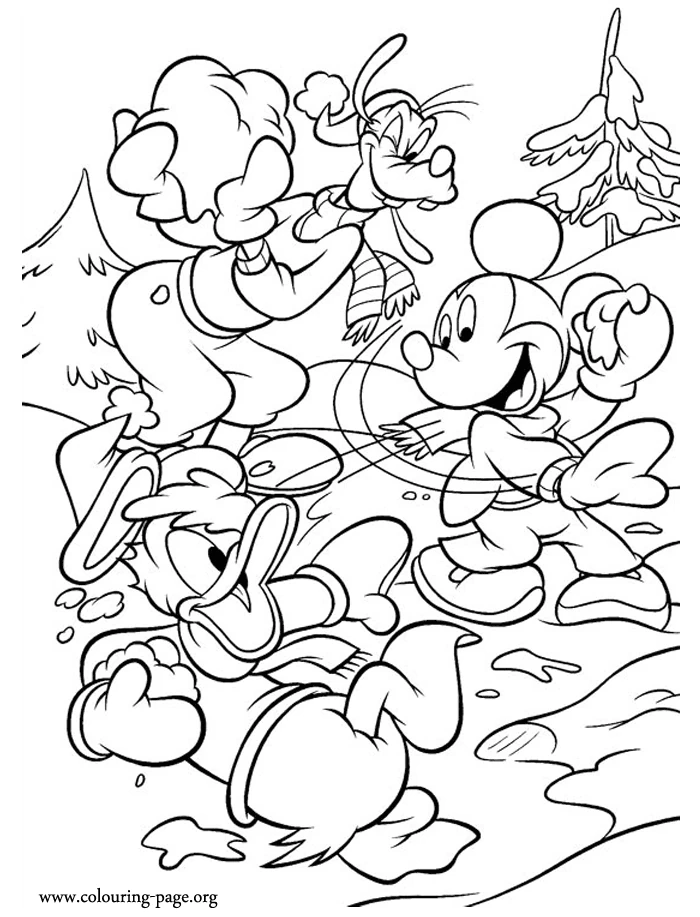 Page de coloriage Donald Duck #30309, collection Personnages de dessins animés, à imprimer et colorier