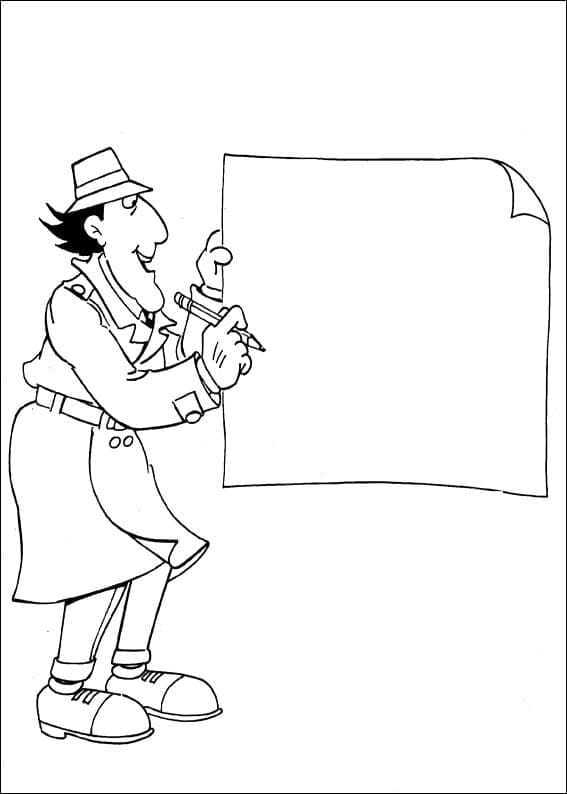Coloriage gratuit pour enfants et adultes Inspecteur Gadget #203230, collection Personnages de dessins animés