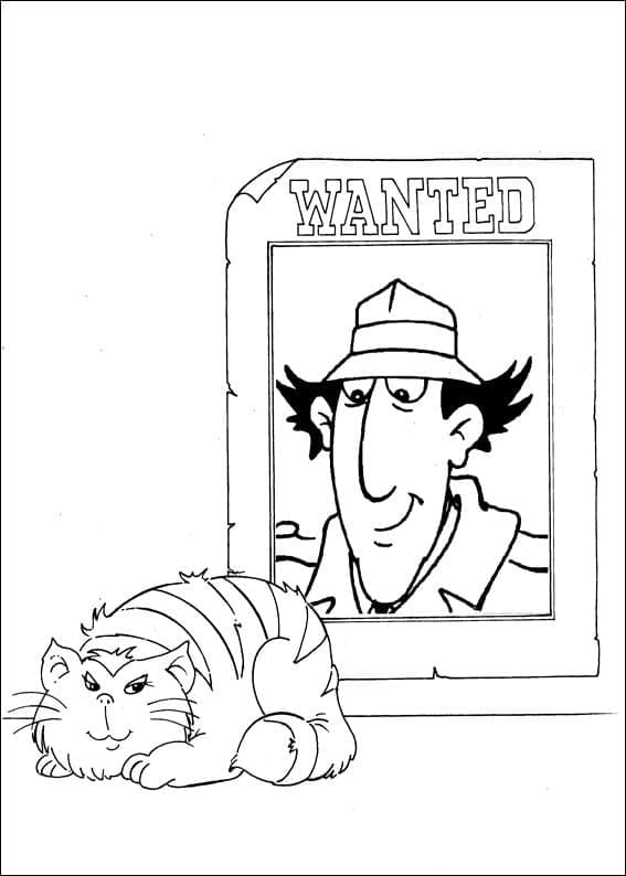 Coloriage gratuit Inspecteur Gadget #203244 de la collection Personnages de dessins animés à imprimer