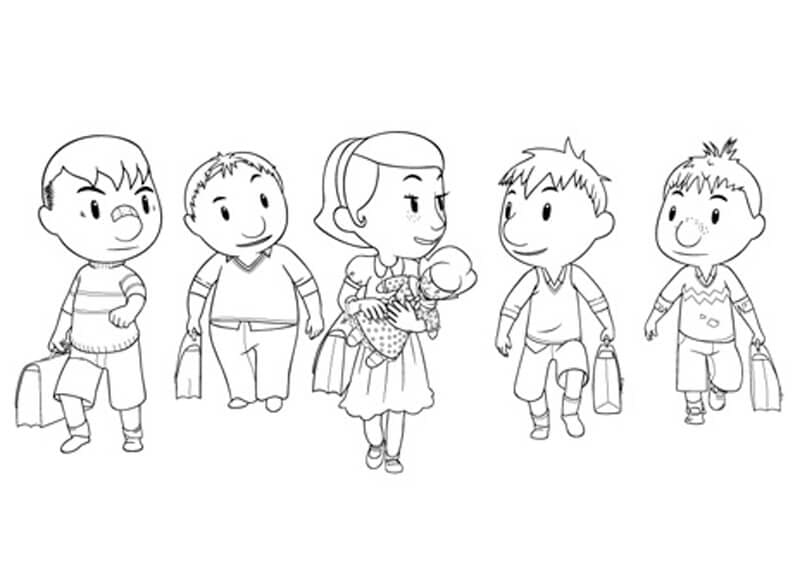 Coloriage gratuit Le Petit Nicolas #213143 de la collection Personnages de dessins animés à imprimer