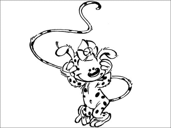 Page de coloriage Marsupilami #182723, collection Personnages de dessins animés, à imprimer et colorier