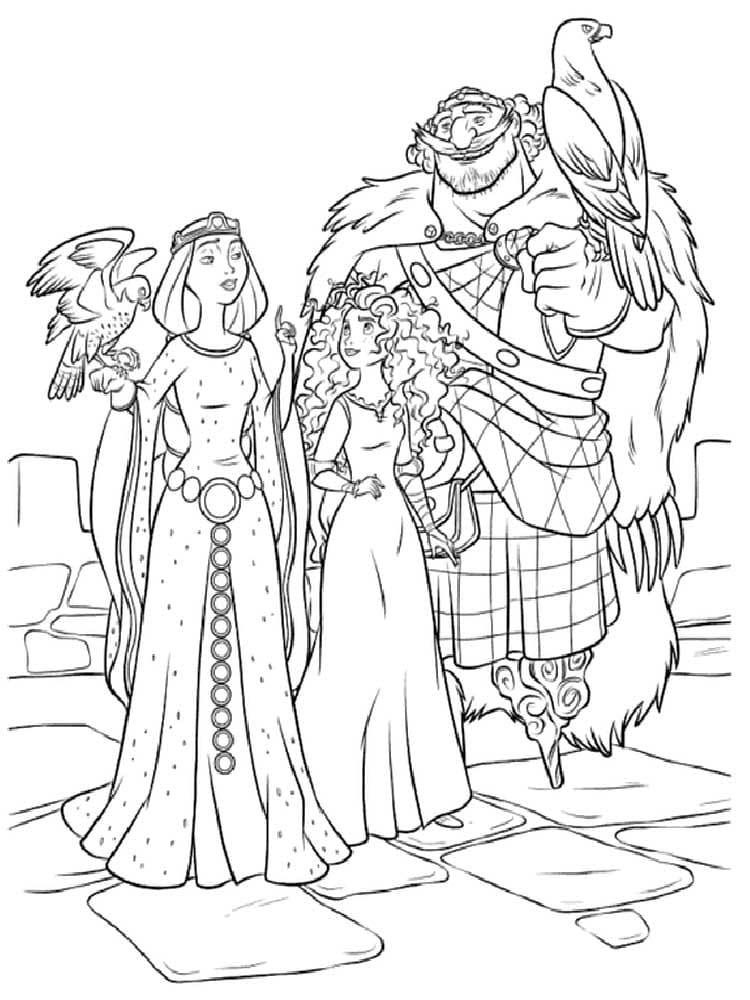 Coloriage gratuit Mérida (Rebelle) #182283 de la collection Personnages de dessins animés à imprimer