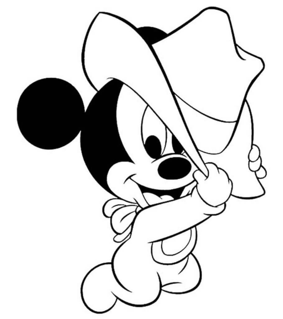 Coloriage gratuit Mickey Mouse #171998 de la collection Personnages de dessins animés à imprimer