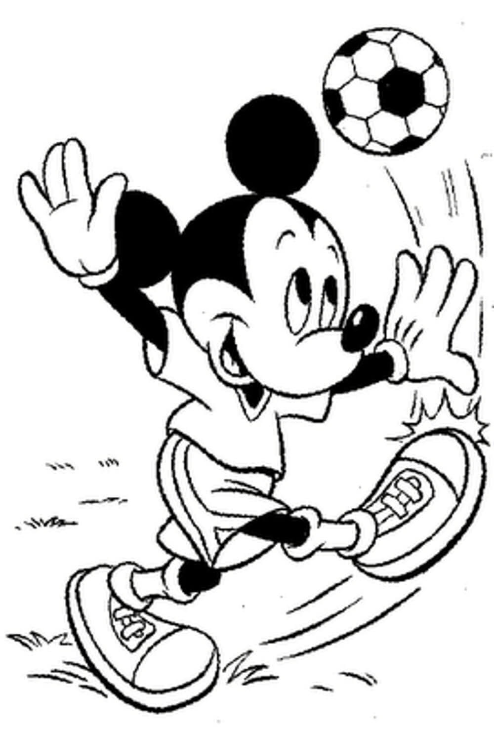 Coloriage gratuit Mickey Mouse #172024 de la collection Personnages de dessins animés à imprimer