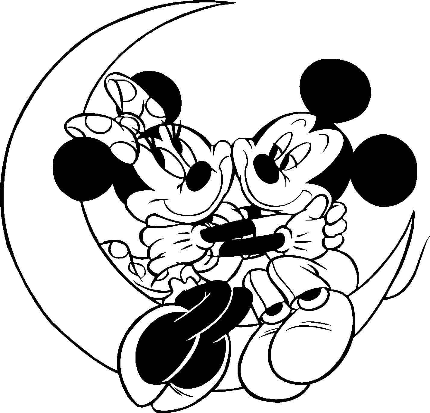 Dessin à colorier: Mickey Mouse (Personnages de dessins animés) #172039 - Coloriages à Imprimer Gratuits