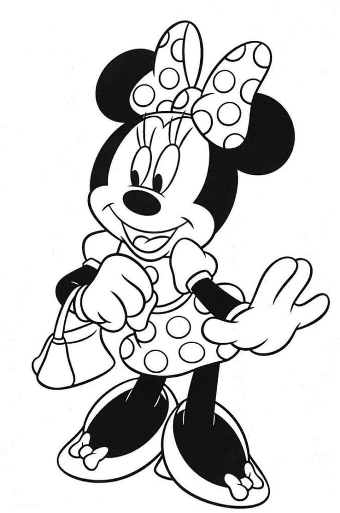 Coloriage à imprimer Mickey Mouse #172043 de la série Personnages de dessins animés, gratuit pour enfants et adultes