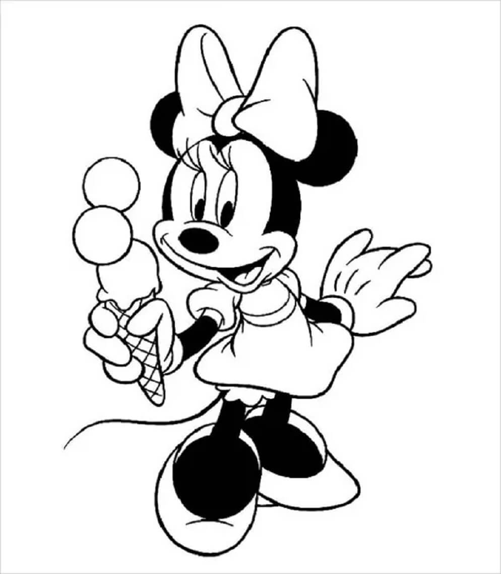 Coloriage gratuit Mickey Mouse #172045 de la collection Personnages de dessins animés à imprimer