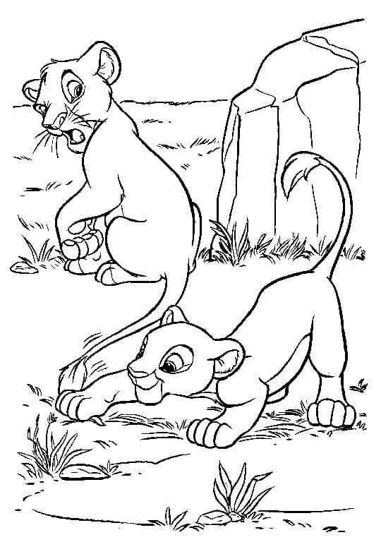 Coloriage gratuit Nala #180407 de la collection Personnages de dessins animés à imprimer