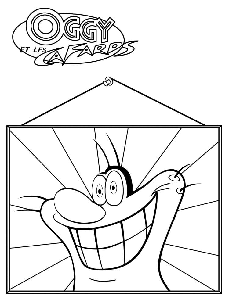 Coloriage gratuit Oggy #178483 de la collection Personnages de dessins animés à imprimer