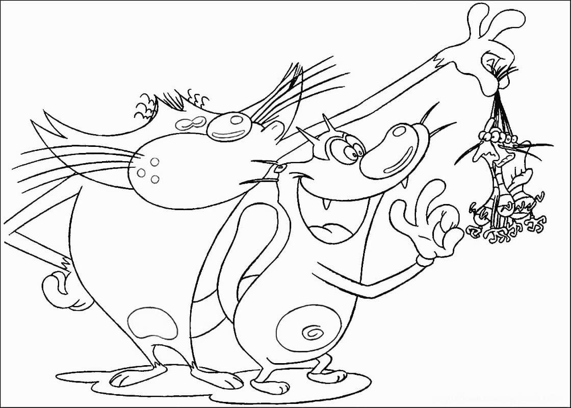 Coloriage à imprimer Oggy #178494 de la série Personnages de dessins animés, gratuit pour enfants et adultes
