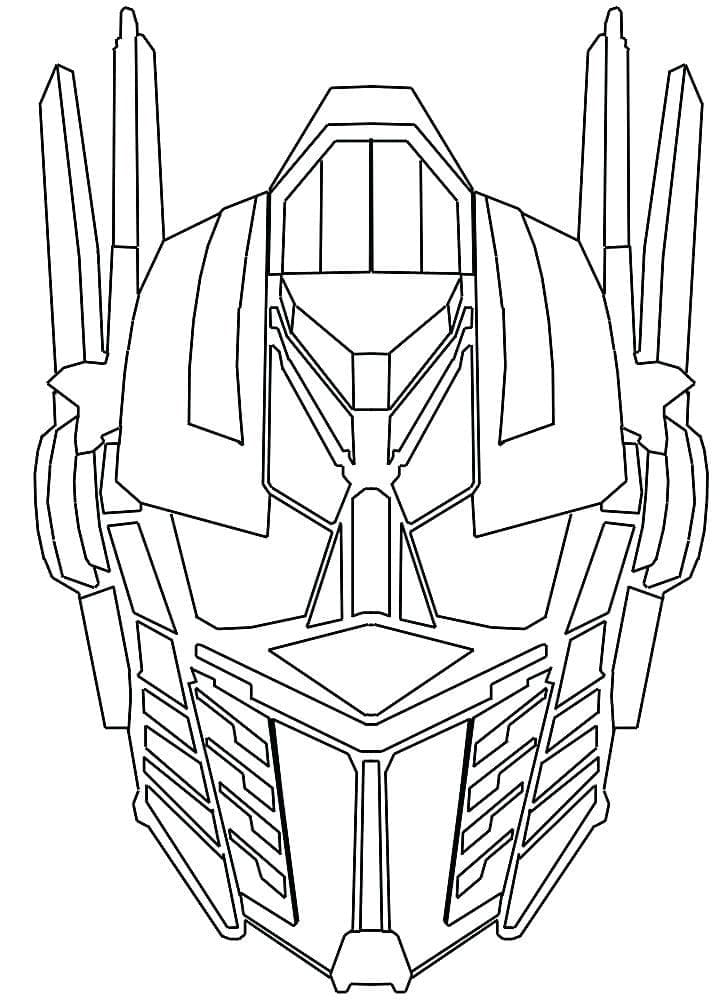 Coloriage gratuit Optimus Prime #214259 de la collection Personnages de dessins animés à imprimer