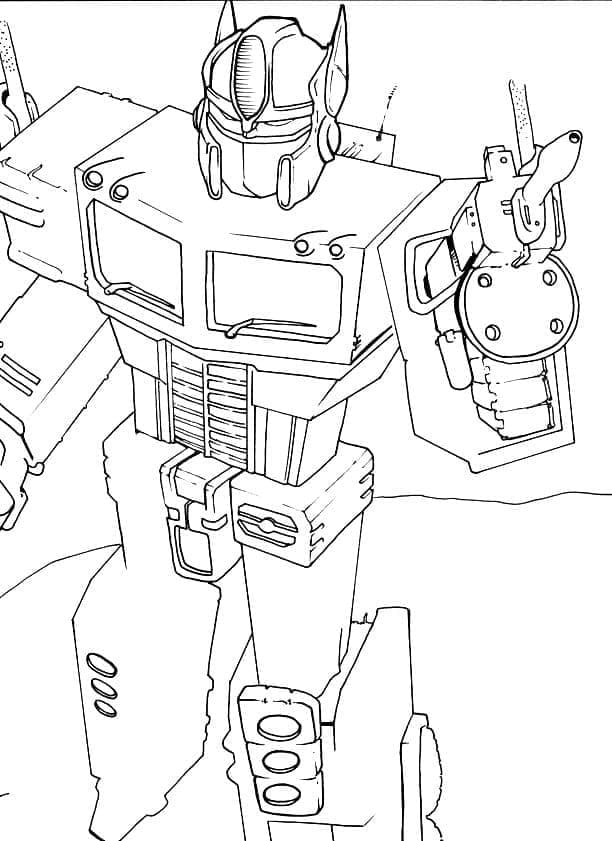 Coloriage gratuit Optimus Prime #214267 de la collection Personnages de dessins animés à imprimer