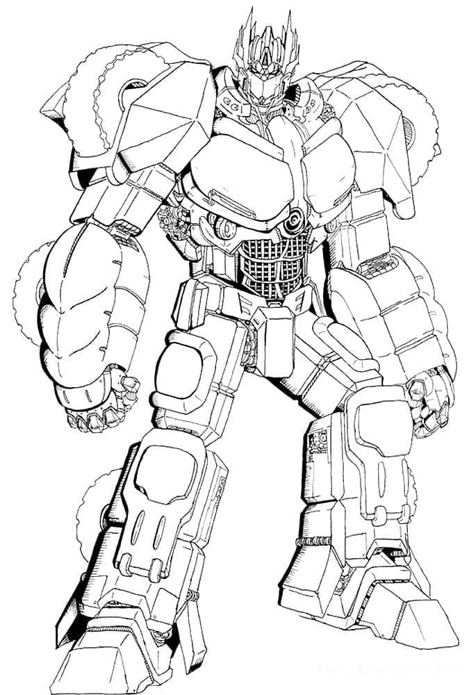Coloriage gratuit Optimus Prime #214270 de la collection Personnages de dessins animés à imprimer