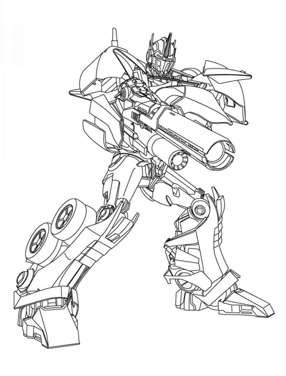 Coloriage gratuit Optimus Prime #214285 de la collection Personnages de dessins animés à imprimer