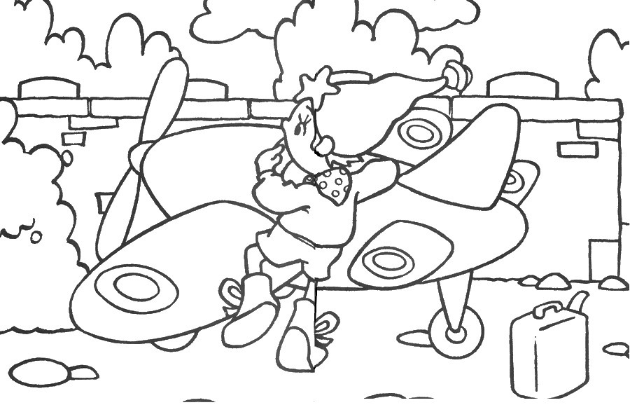 Coloriage gratuit Oui-Oui #187052 de la collection Personnages de dessins animés à imprimer