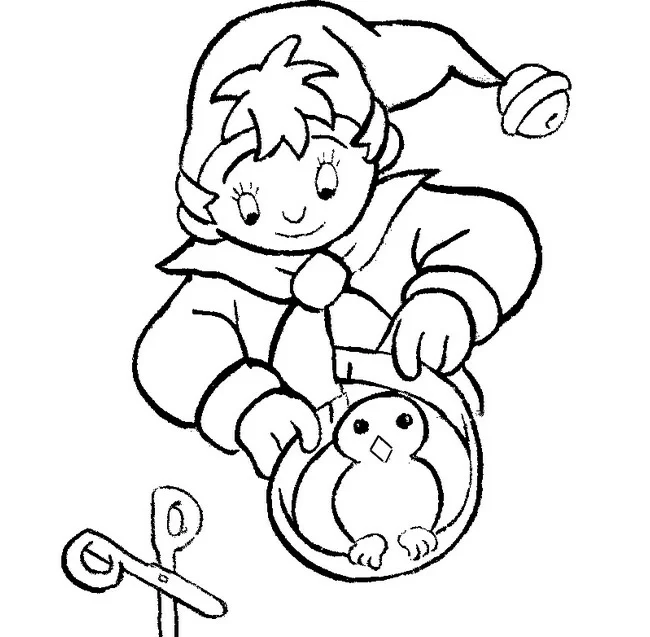 Joli coloriage Oui-Oui #44680 de la collection Personnages de dessins animés, prêt à imprimer pour petits et grands