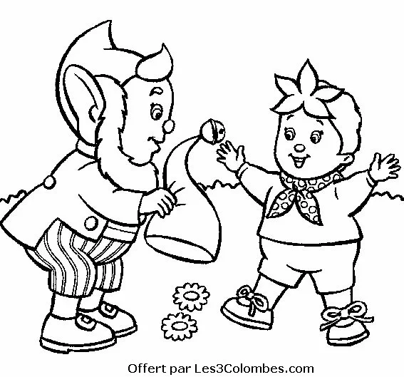 Coloriage gratuit Oui-Oui #44682 de la collection Personnages de dessins animés à imprimer