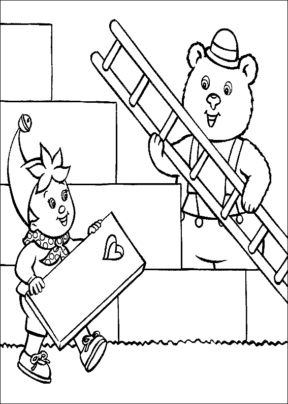 Coloriage à imprimer Oui-Oui #44744 de la série Personnages de dessins animés, gratuit pour enfants et adultes