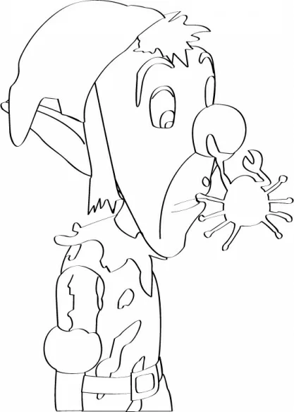 Coloriage à imprimer Oui-Oui #44753 de la série Personnages de dessins animés, gratuit pour enfants et adultes