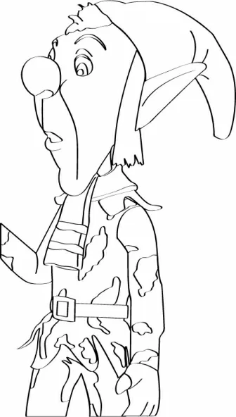 Coloriage gratuit Oui-Oui #44758 de la collection Personnages de dessins animés à imprimer