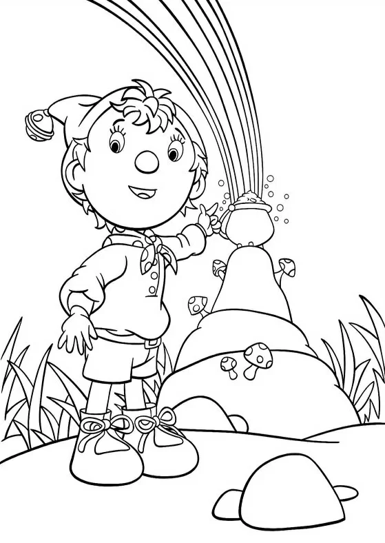 Coloriage imprimable Oui-Oui #44794 de la collection Personnages de dessins animés à colorier aux crayons