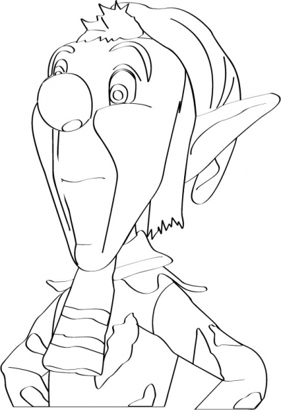 Coloriage Oui-Oui #44812 à imprimer gratuitement, extrait de la collection Personnages de dessins animés