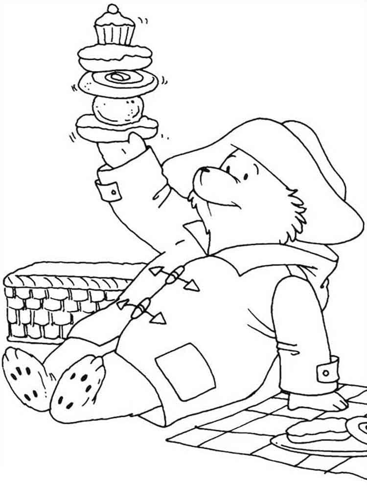Page de coloriage Paddington #209479, collection Personnages de dessins animés, à imprimer et colorier