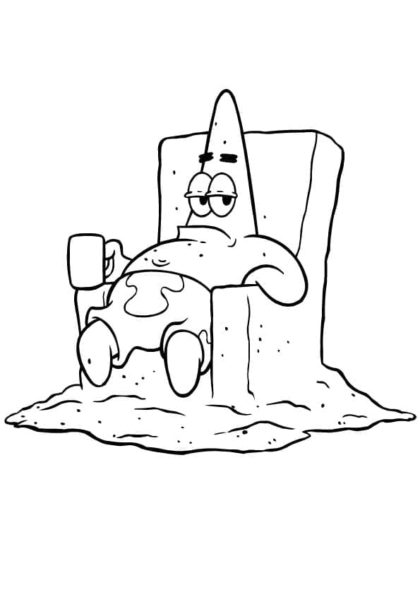 Dessin Patrick Étoile #220640 à colorier de la série Personnages de dessins animés, gratuit à télécharger et imprimer